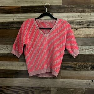 Short sleeve sweater bought at urban outfitters/ Anthropologie sample sale